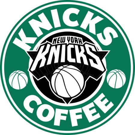 New York Knicks Starbucks Coffee Logo vinyl decal